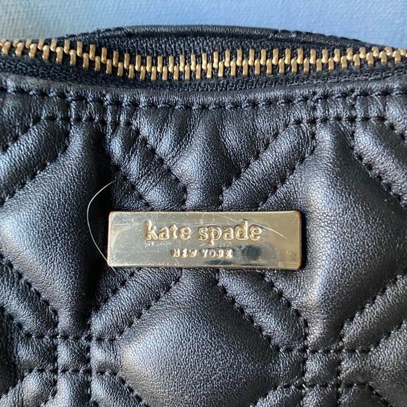 EUC Kate Spade Astor Court Aurelia Quilted Black Leather Handbag - Picture 9 of 13